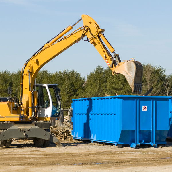 how many times can i have a residential dumpster rental emptied in Trafford AL